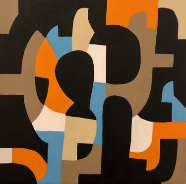 Original Geometric Painting by Ilana Greenberg