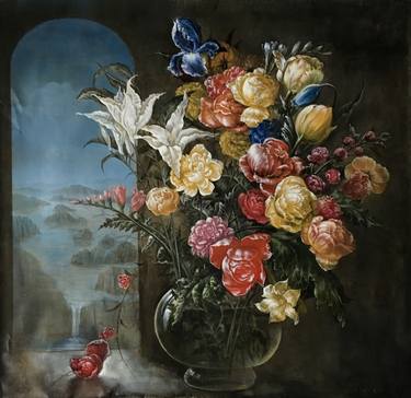 Print of Fine Art Floral Paintings by Alexander Kudriavchenko