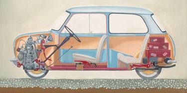 Original Illustration Automobile Paintings by John Ross