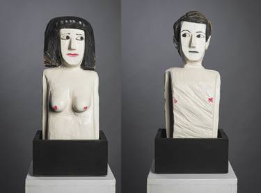 Original Figurative Love Sculpture by John Ross