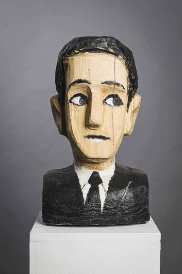 Original Figurative Portrait Sculpture by John Ross