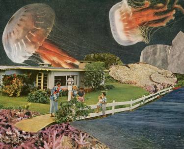 Original Seascape Collage by Maya Land