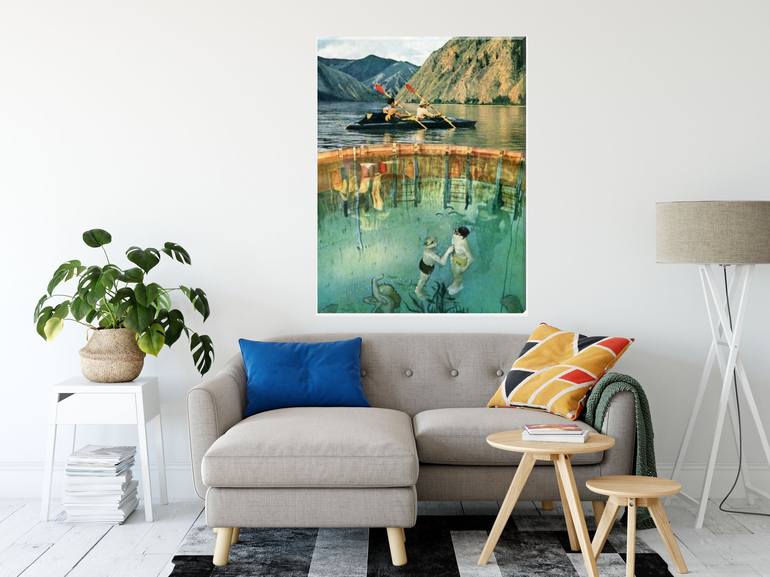 Original Seascape Collage by Maya Land