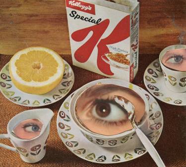 Original Surrealism Food & Drink Collage by Maya Land