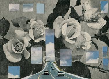 Original Surrealism Car Collage by Maya Land