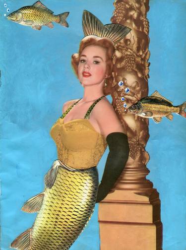 Mermaid Original Collage thumb