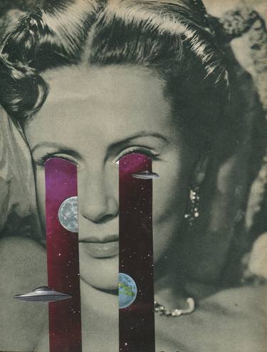 Original Surrealism People Collage by Maya Land