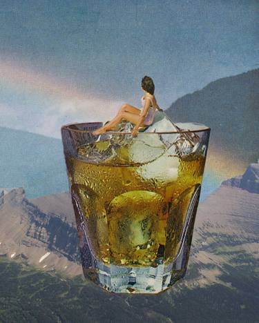 Print of Dada Food & Drink Collage by Maya Land