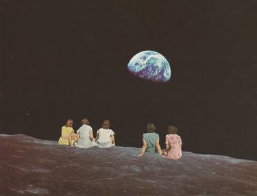 Print of Outer Space Collage by Maya Land