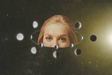 Original Conceptual Outer Space Collage by Maya Land