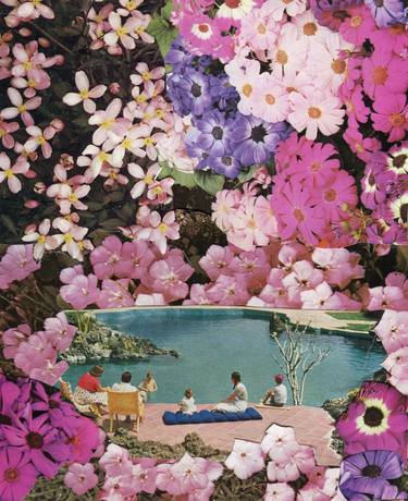 Print of Floral Collage by Maya Land
