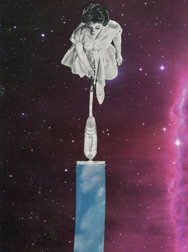 Print of Surrealism Outer Space Collage by Maya Land
