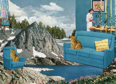 Original Landscape Collage by Maya Land