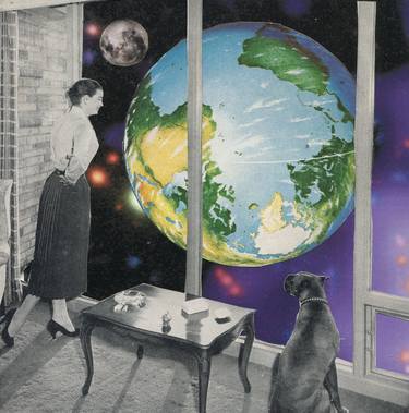 Print of Outer Space Collage by Maya Land