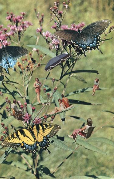 Print of Surrealism Garden Collage by Maya Land