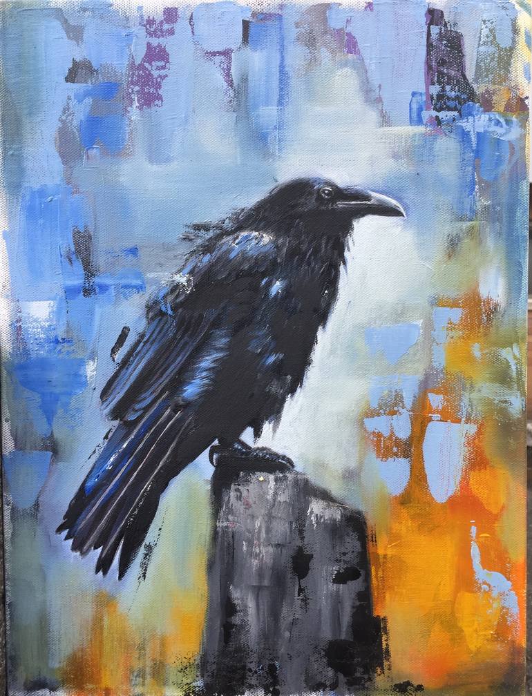 Raven Painting by Ralph Macdonald | Saatchi Art