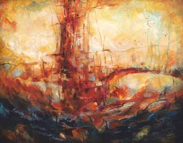 Original Ship Paintings by Michal Takacs