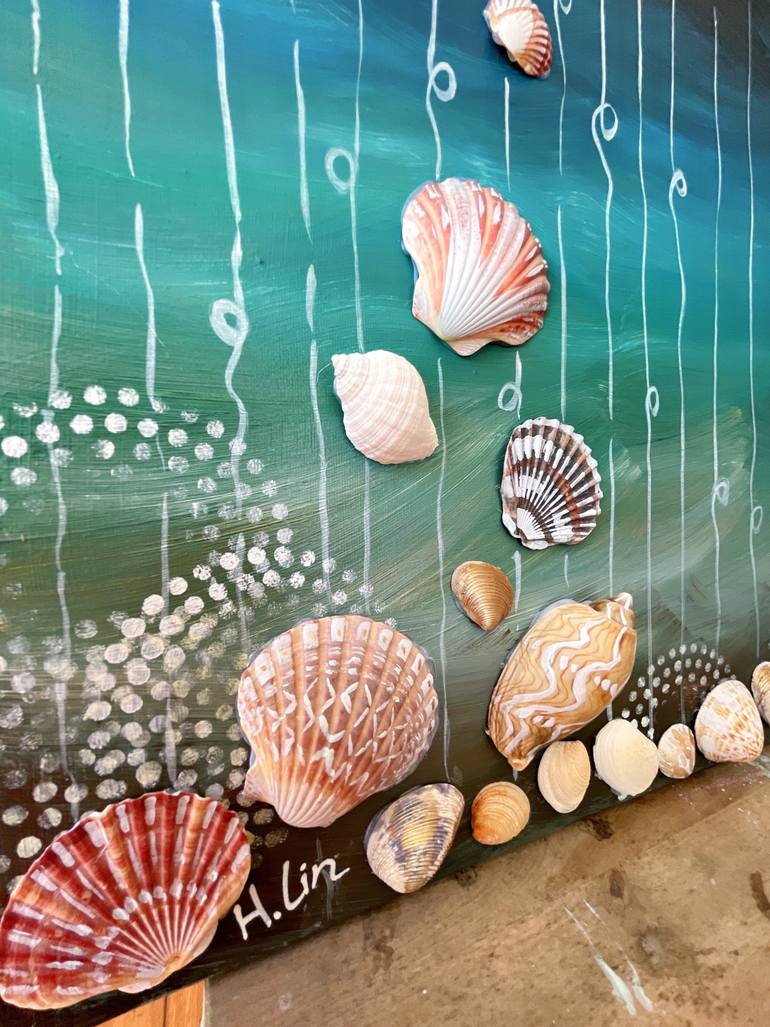 Original Abstract Expressionism Abstract Mixed Media by Hsin Lin