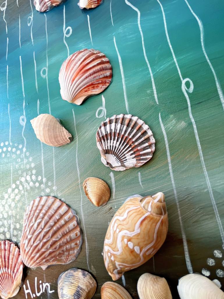 Original Abstract Expressionism Abstract Mixed Media by Hsin Lin