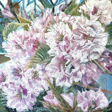 The Love Buzz - Flowering Cherry Blossoms (Prunus Kanzan) thumb