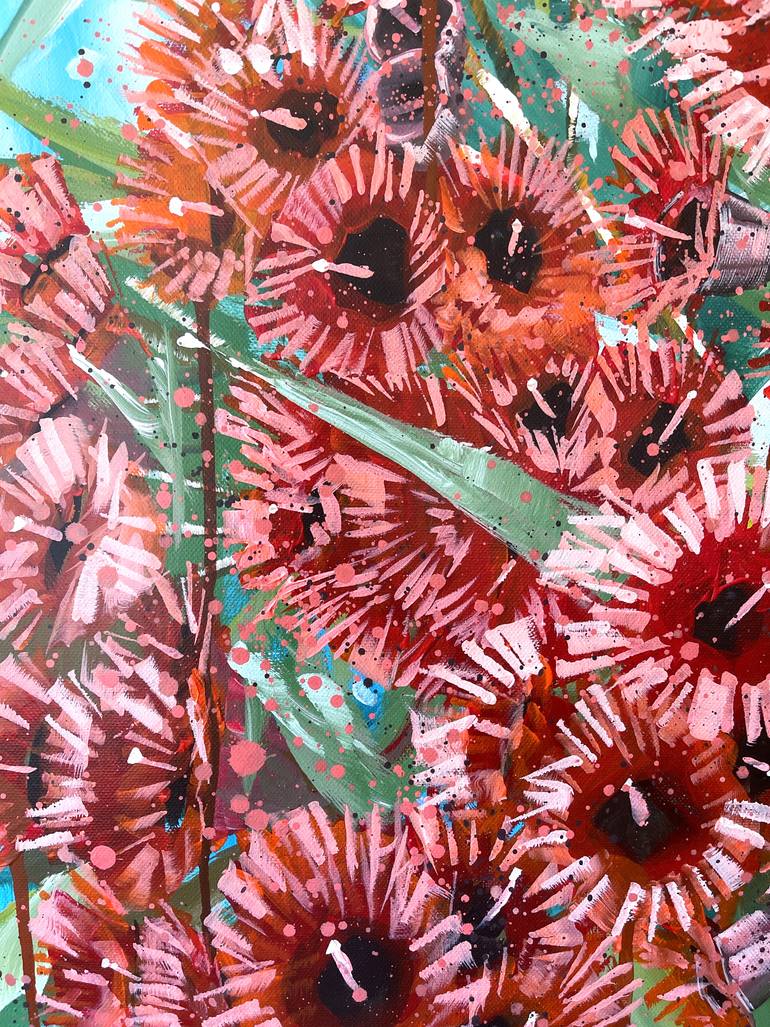 Original Abstract Expressionism Still Life Painting by Hsin Lin