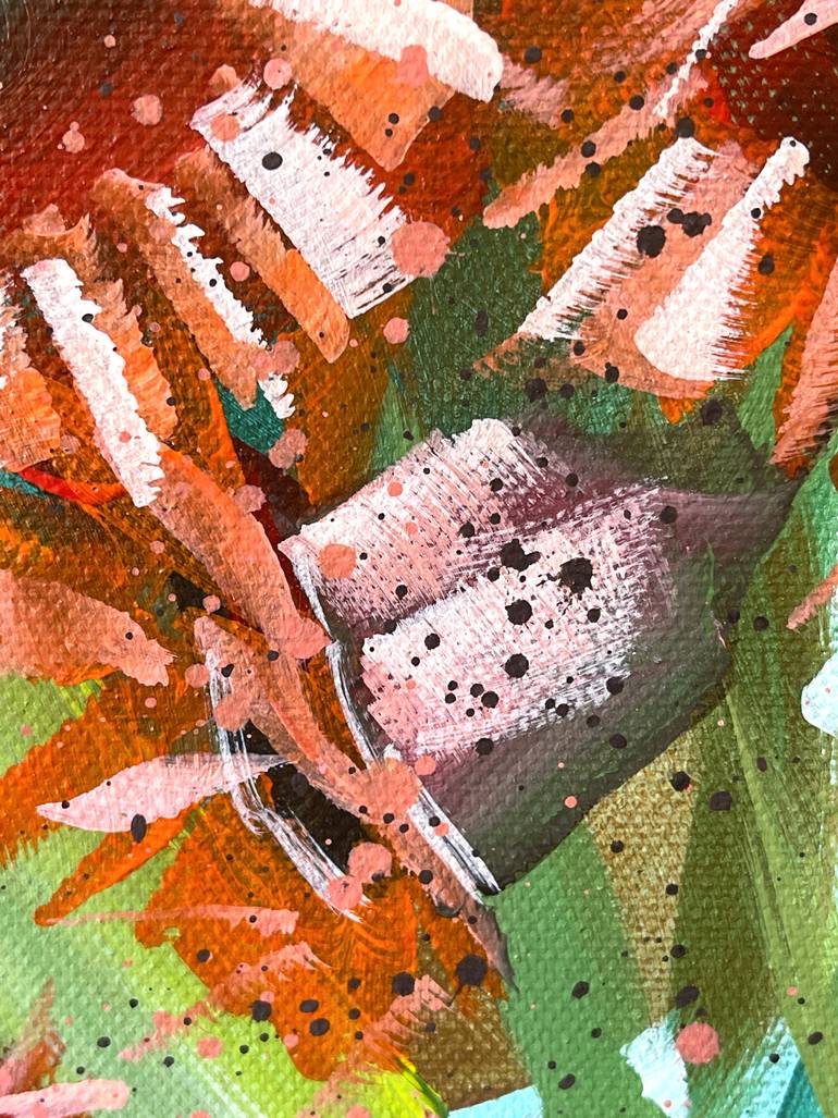 Original Abstract Expressionism Still Life Painting by Hsin Lin