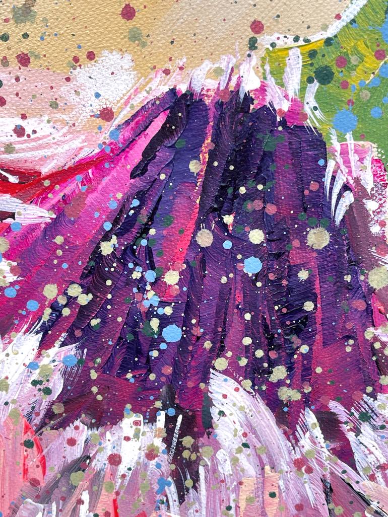 Original Abstract Expressionism Still Life Painting by Hsin Lin
