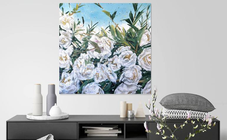 Original Abstract Expressionism Still Life Painting by Hsin Lin