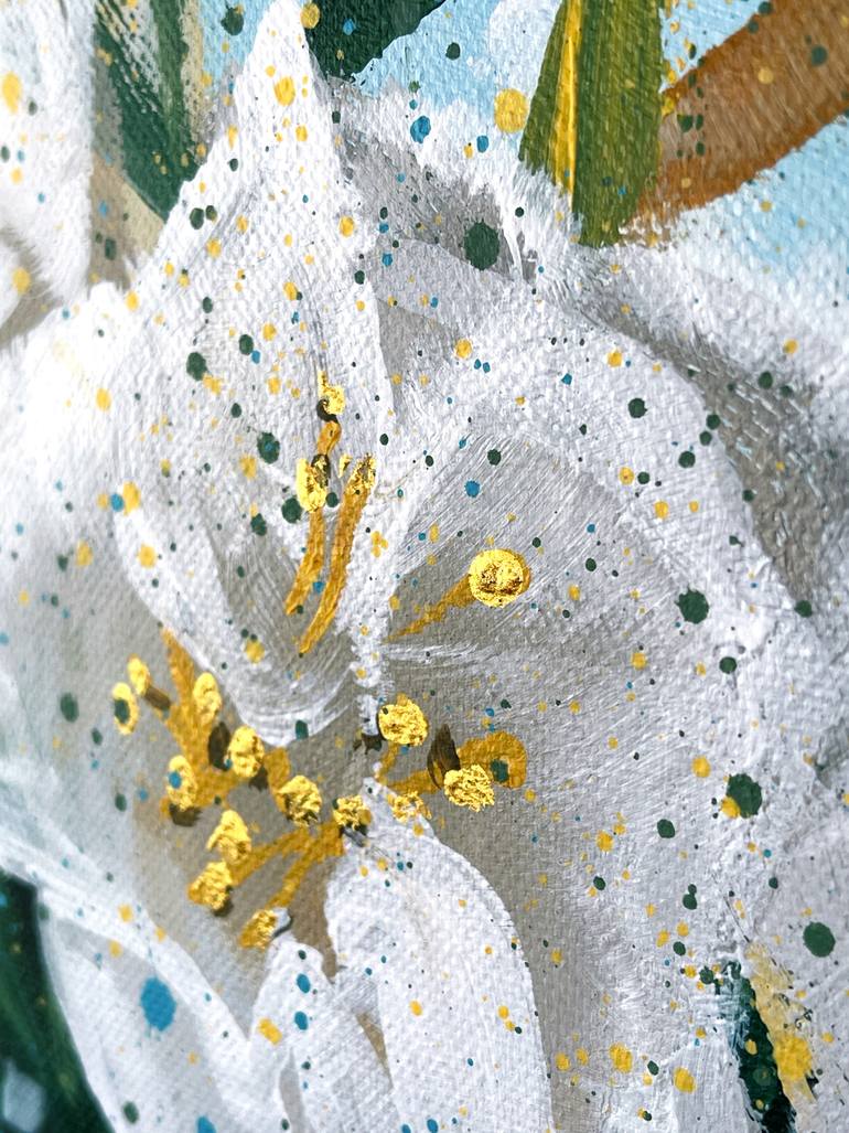 Original Abstract Expressionism Still Life Painting by Hsin Lin