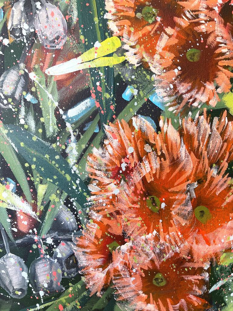 Original Abstract Expressionism Still Life Painting by Hsin Lin