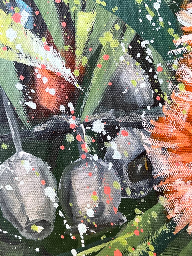 Original Abstract Expressionism Still Life Painting by Hsin Lin