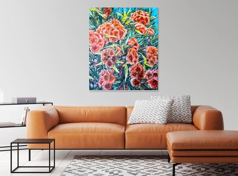 Original Abstract Expressionism Still Life Painting by Hsin Lin