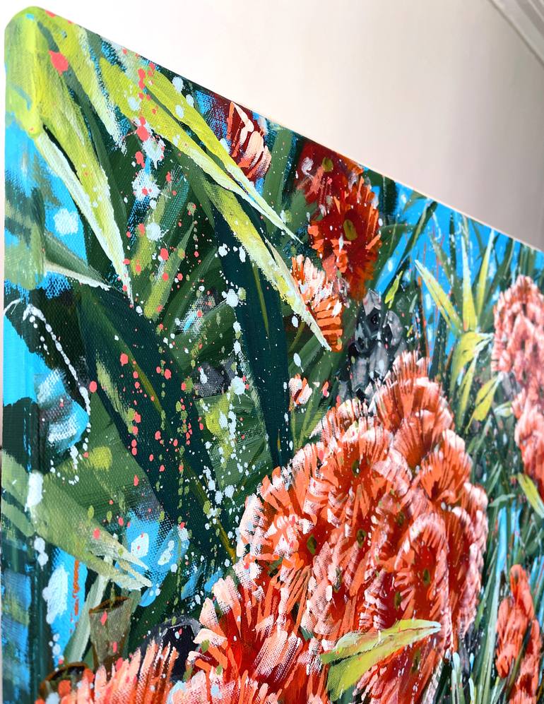 Original Abstract Expressionism Still Life Painting by Hsin Lin
