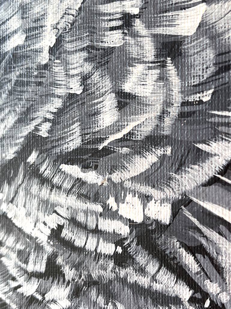 Original Abstract Expressionism Animal Painting by Hsin Lin