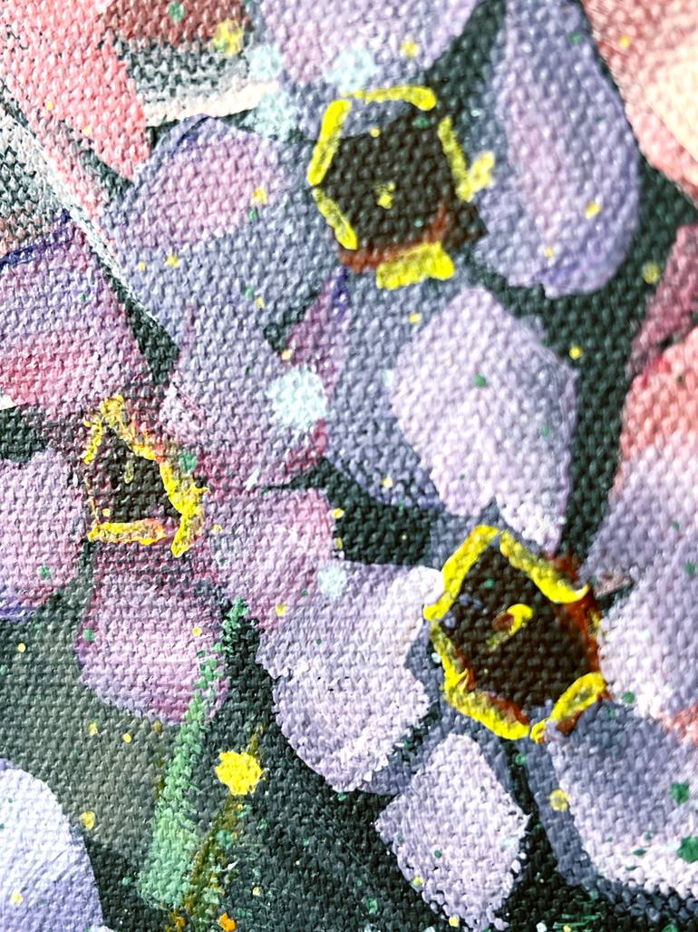 Original Abstract Expressionism Still Life Painting by Hsin Lin