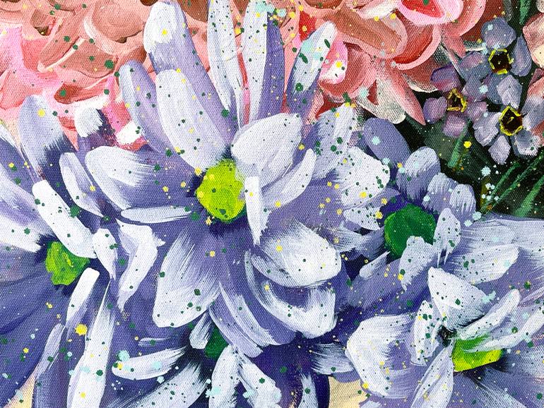 Original Abstract Expressionism Still Life Painting by Hsin Lin