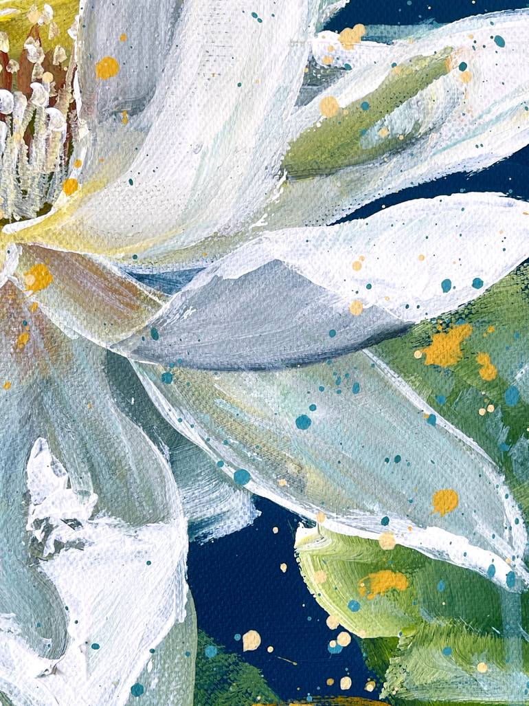 Original Abstract Expressionism Still Life Painting by Hsin Lin