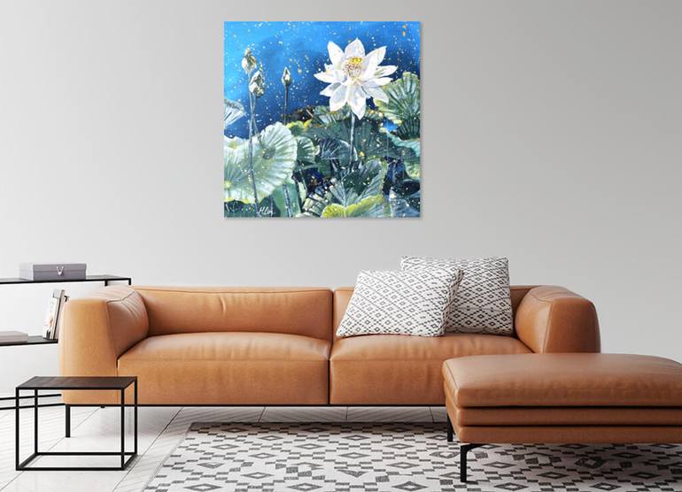 Original Abstract Expressionism Still Life Painting by Hsin Lin