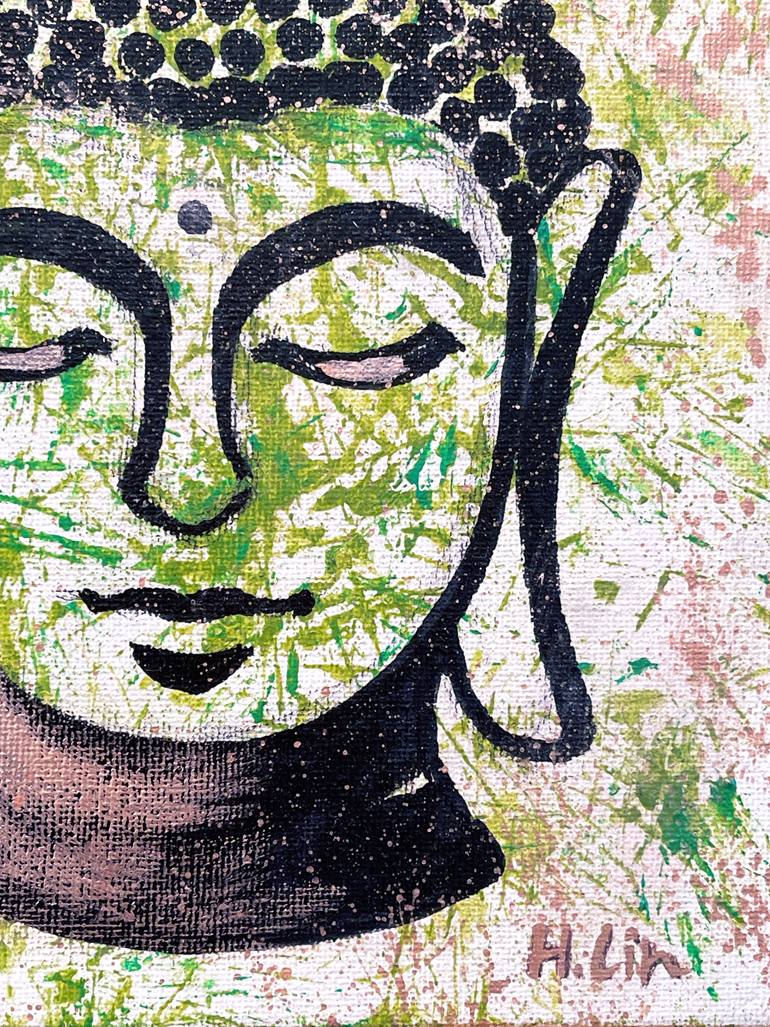 Original Abstract Religion Painting by Hsin Lin