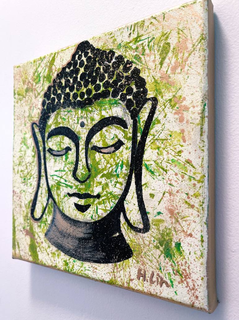 Original Abstract Religion Painting by Hsin Lin