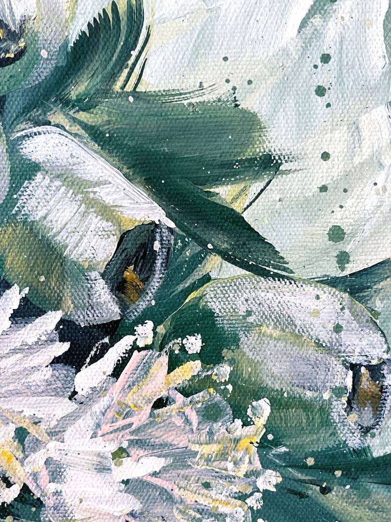 Original Abstract Expressionism Still Life Painting by Hsin Lin