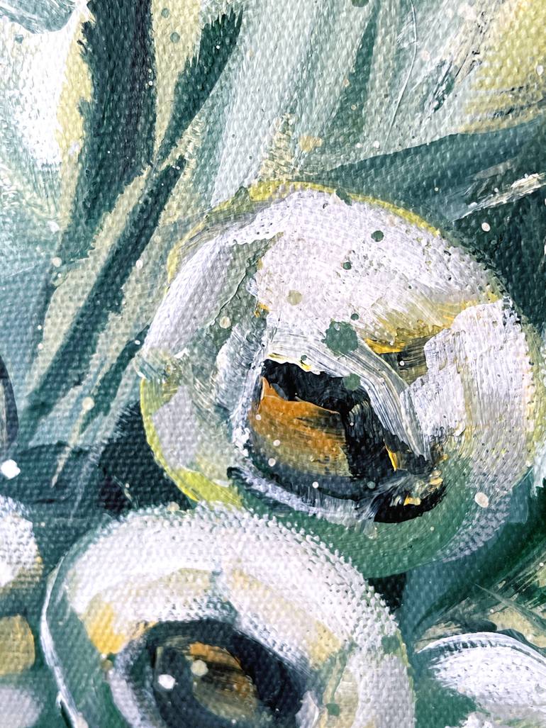 Original Abstract Expressionism Still Life Painting by Hsin Lin