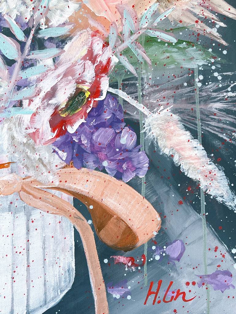 Original Abstract Expressionism Abstract Painting by Hsin Lin