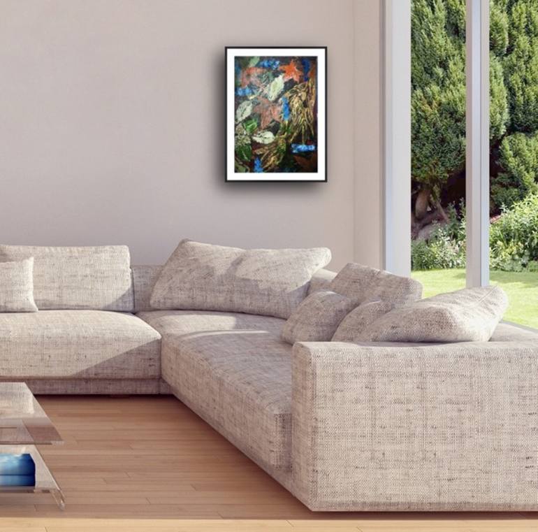 Original Abstract Botanic Painting by Hsin Lin