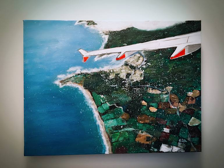 Original Modern Aerial Painting by HSIN LIN