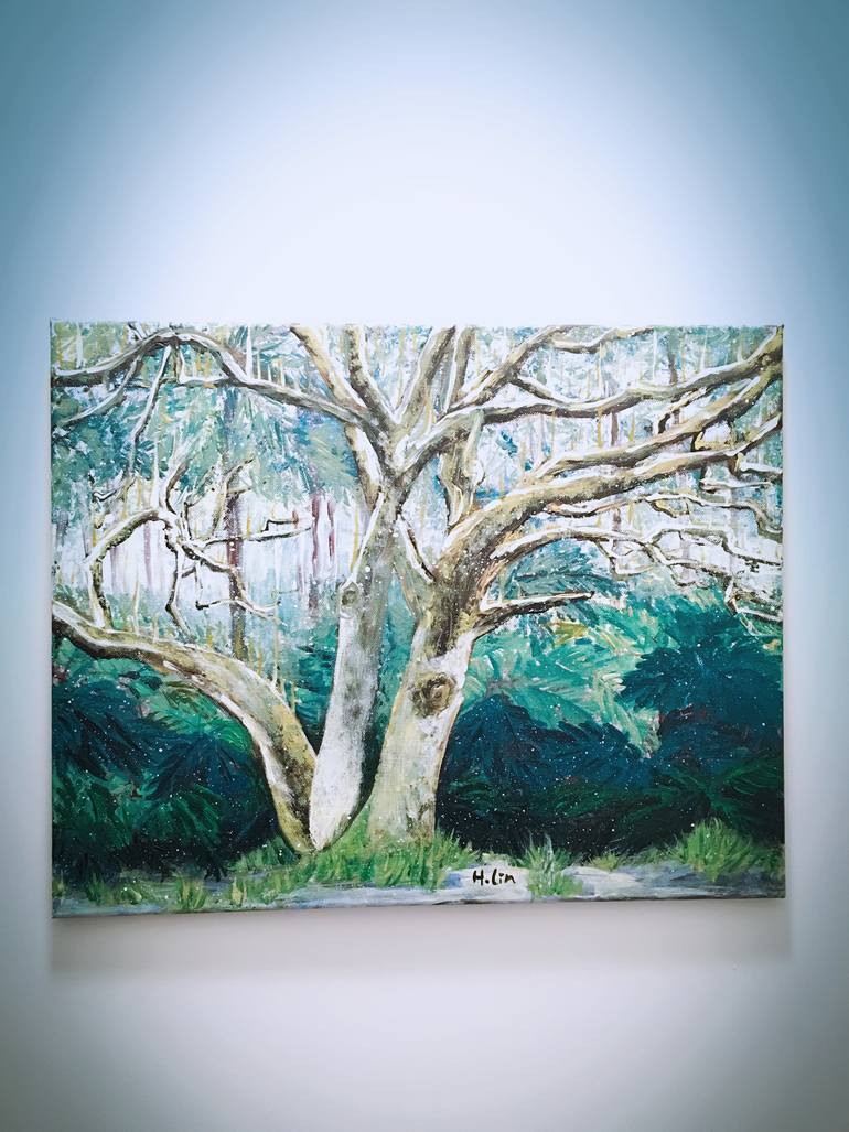 Original Fine Art Nature Painting by Hsin Lin