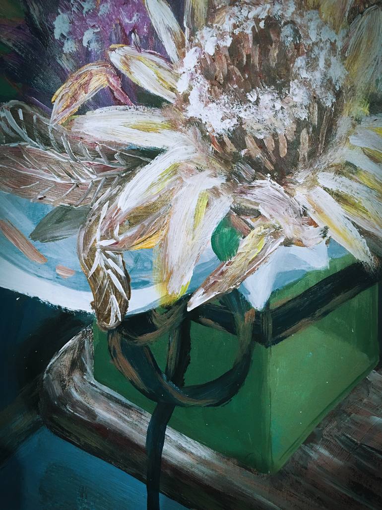 Original Abstract Still Life Painting by Hsin Lin