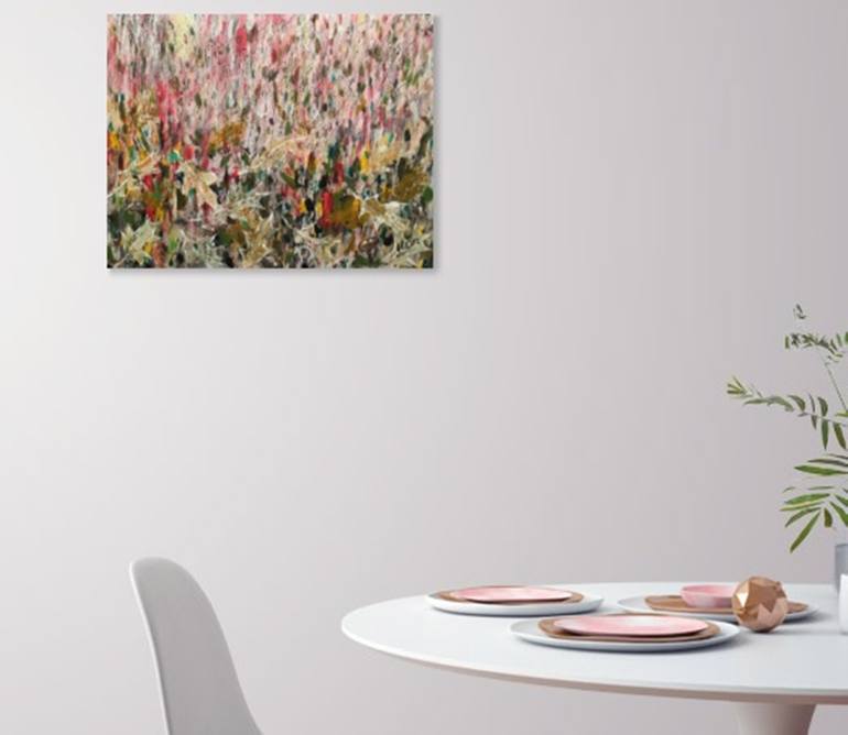 Original Abstract Botanic Painting by Hsin Lin