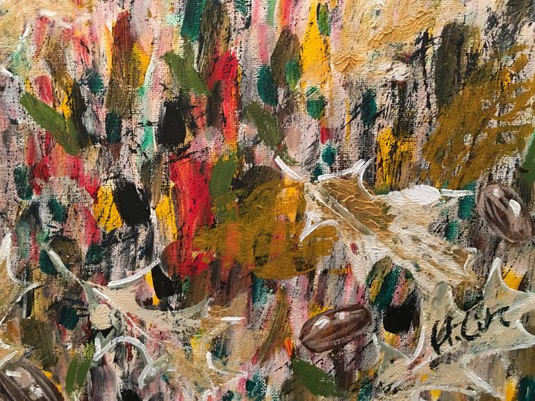 Original Abstract Botanic Painting by Hsin Lin