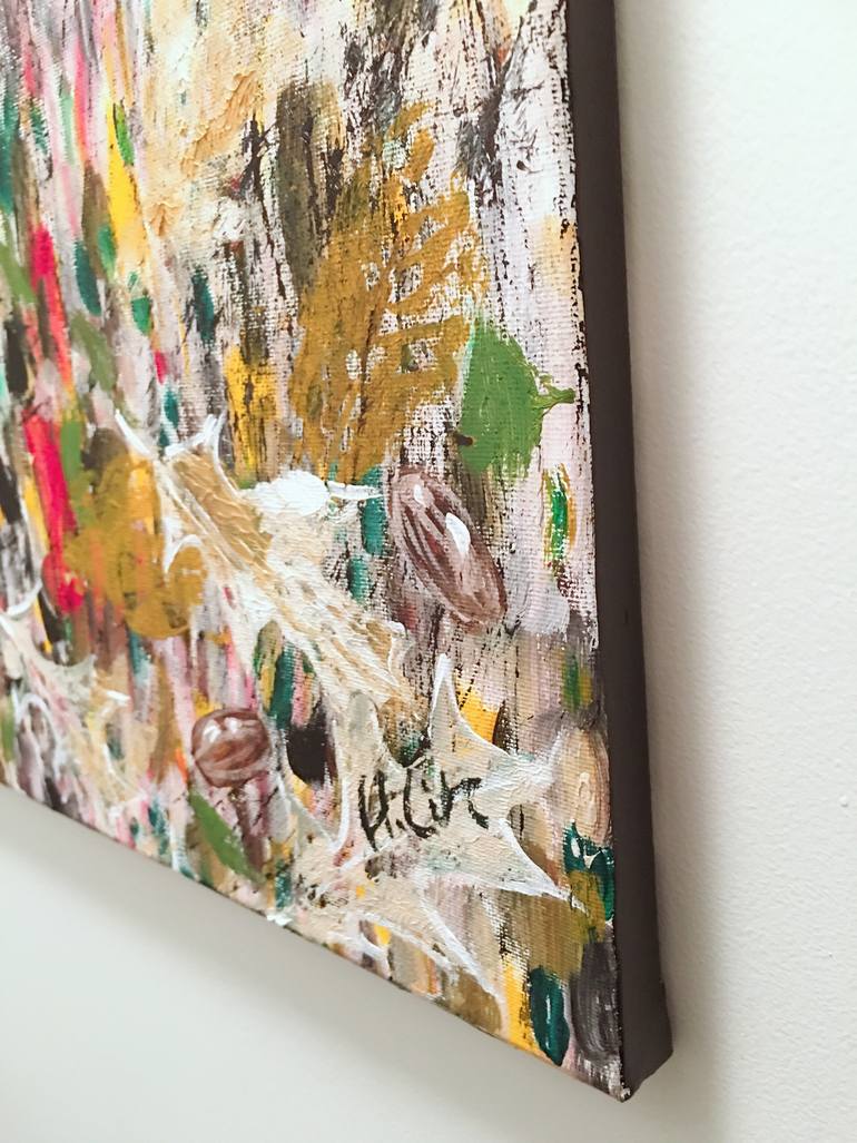 Original Abstract Botanic Painting by Hsin Lin